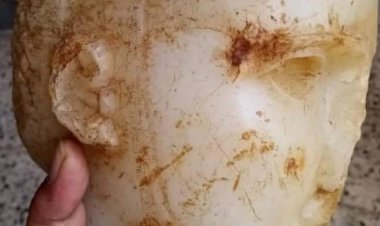 العثور على رأس تمثال مفصول عن جسده في يافع الحد يعود لمملكة قتبان في جنوب شبه الجزيرة العربية