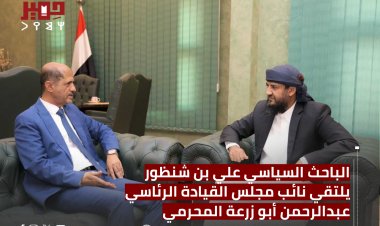 الباحث السياسي علي بن شنظور يلتقي نائب مجلس القيادة الرئاسي عبدالرحمن أبو زرعة المحرمي