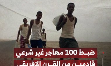 ضبط 100 مهاجر غير شرعي في شبوة قادمين من القرن الإفريقي