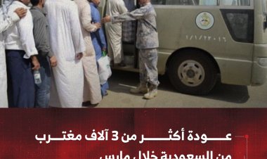 عودة أكثر من 3 آلاف مغترب يمني من السعودية خلال مارس الماضي