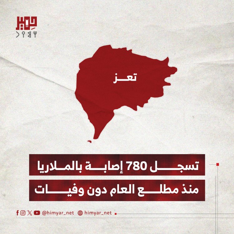 تسجل 780 إصابة بالملاريا في تعز منذ مطلع العام دون وفيات