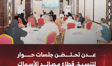 عدن تحتضن جلسات حوار لتنسيق قطاع مصائد الأسماك