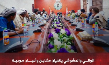 الوالي والمشوشي يلتقيان مشايخ وأعيان مودية ويؤكدان بأن القبائل حصن الجنوب في مواجهة الإرهاب