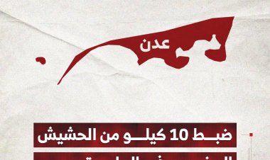 ضبط 10 كيلو من الحشيش المخدر في العاصمة عدن