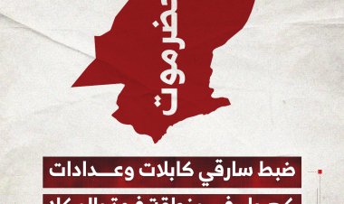 ضبط سارقي كابلات وعدادات كهرباء في منطقة فوة بالمكلا