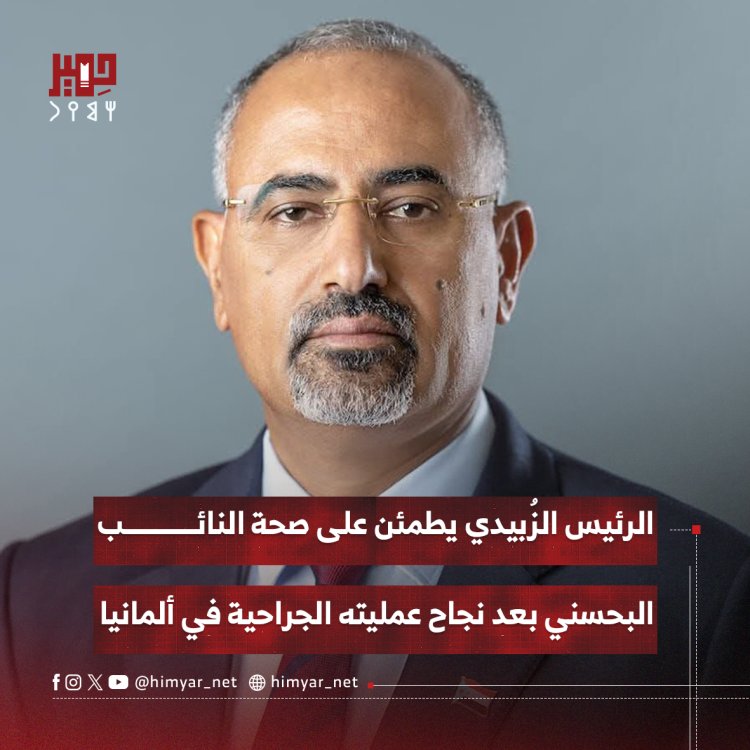 الرئيس الزُبيدي يطمئن على صحة النائب البحسني بعد نجاح عمليته الجراحية في ألمانيا