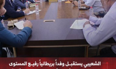 الشعيبي يستقبل وفداً بريطانياً رفيع المستوى لبحث التعاون الأمني وأوضاع المهاجرين الأفارقة