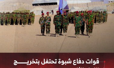 قوات دفاع شبوة تحتفل بتخريج اللواء الثامن بعرض عسكري مهيب