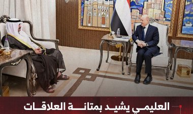 العليمي يشيد بمتانة العلاقات مع الكويت ودورها الداعم لليمن