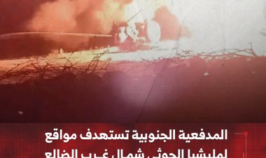 المدفعية الجنوبية تستهدف مواقع لمليشيا الحوثي شمال غرب الضالع وتحقق إصابات دقيقة