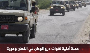 حملة أمنية لقوات درع الوطن في القطن وحورة بحضرموت تستهدف مواقع بيع أسلحة وذخائر غير مرخصة