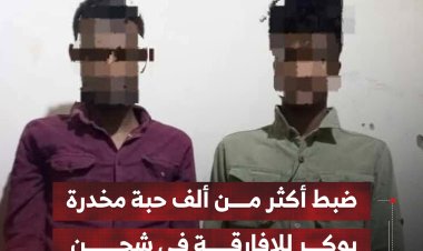 ضبط أكثر من ألف حبة مخدرة بوكر للافارقة في شحن