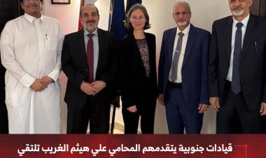قيادات جنوبية يتقدمهم المحامي علي هيثم الغريب تلتقي بالسفيرة الفرنسية لدى بلادنا السيدة كاترين قرم كمون