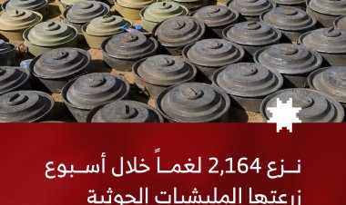 نزع 2,164 لغماً خلال أسبوع زرعتها المليشيات الحوثية