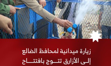 محافظ الضالع ينفذ زيارة ميدانية واسعة لمديرية الأزارق ويفتتح ويعتمد عددًا من المشاريع